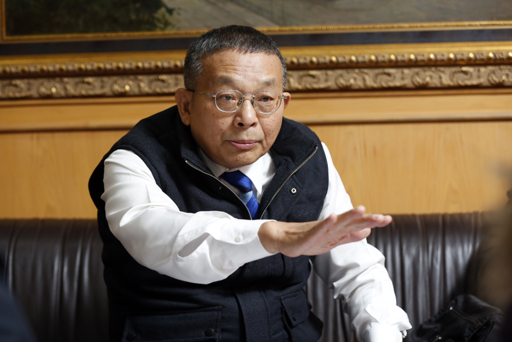 民視常務董事陳清福接受本刊專訪，表示郭倍宏不懂得利益迴避。
