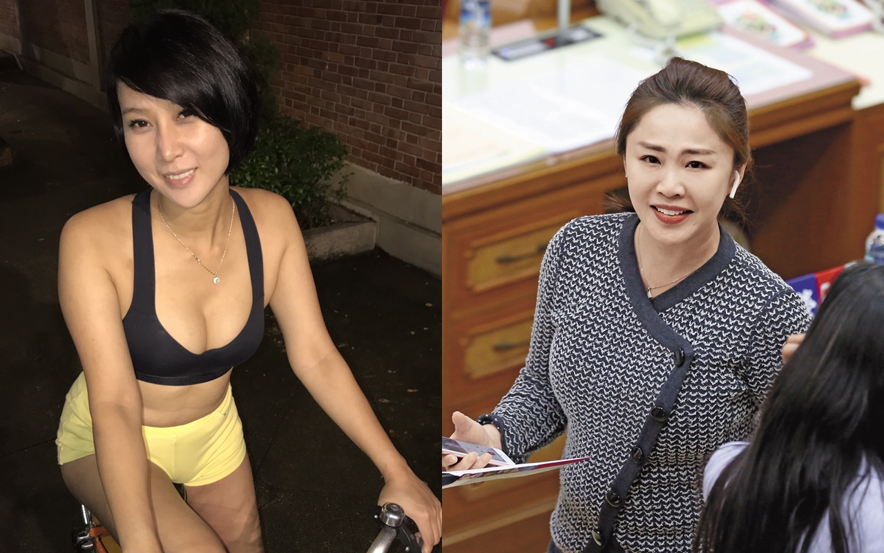 李婉鈺（右）擁有博士學位，問政強悍、犀利，是新北市的明星議員。