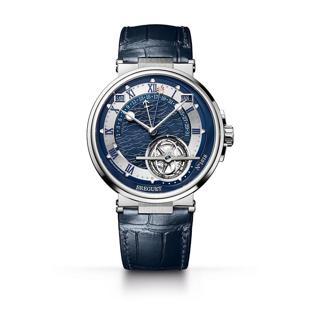 Marine Equatioin Marchante 5887時間等式陀飛輪萬年曆自動腕錶，定價NT$7,431,000。