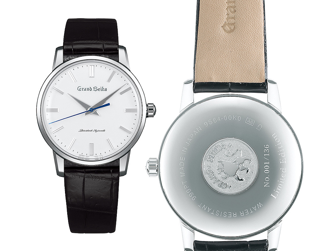 GS復刻1960年第一代GRAND SEIKO錶款，白金款（SBGW251）限量136只，定價為38,500歐元（約台幣122萬元）。