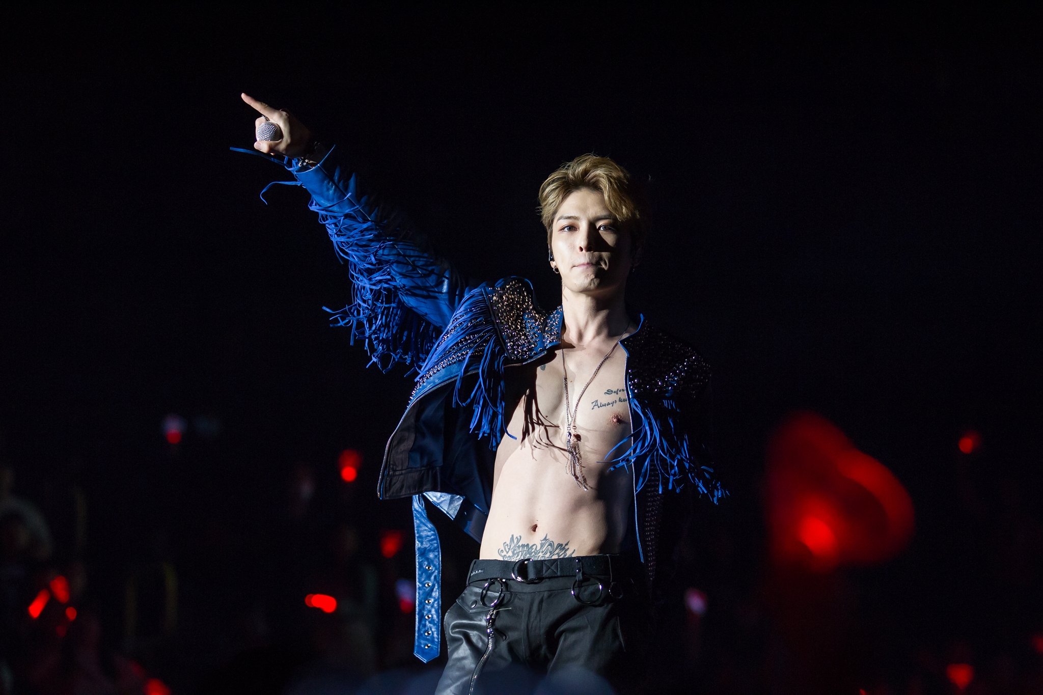 金在中在高雄狂野開唱，吸引5,600名粉絲前往欣賞。