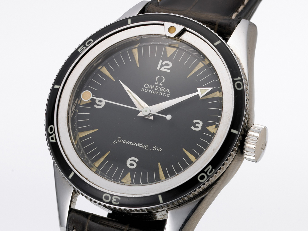 1957年發表的OMEGA Seamaster 300年發表的OMEGA 古董腕錶。