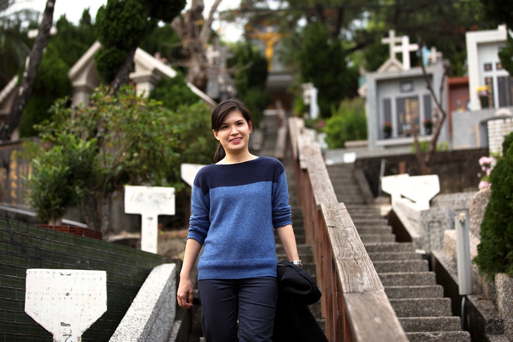 40歲的蔡怡汝是解剖學老師,在拿到博士之後就開始從事教職。