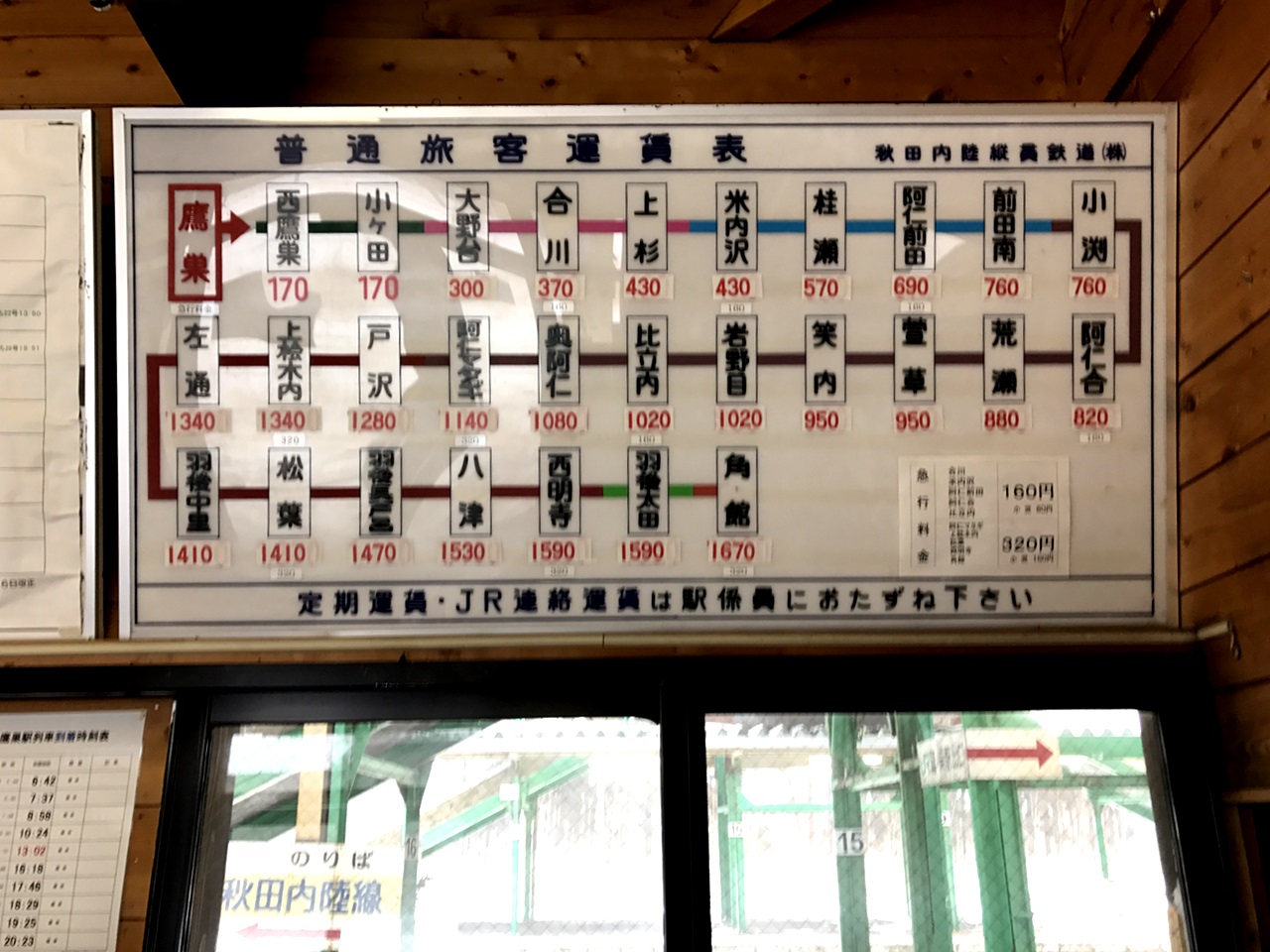 車資表保有濃濃昭和感。