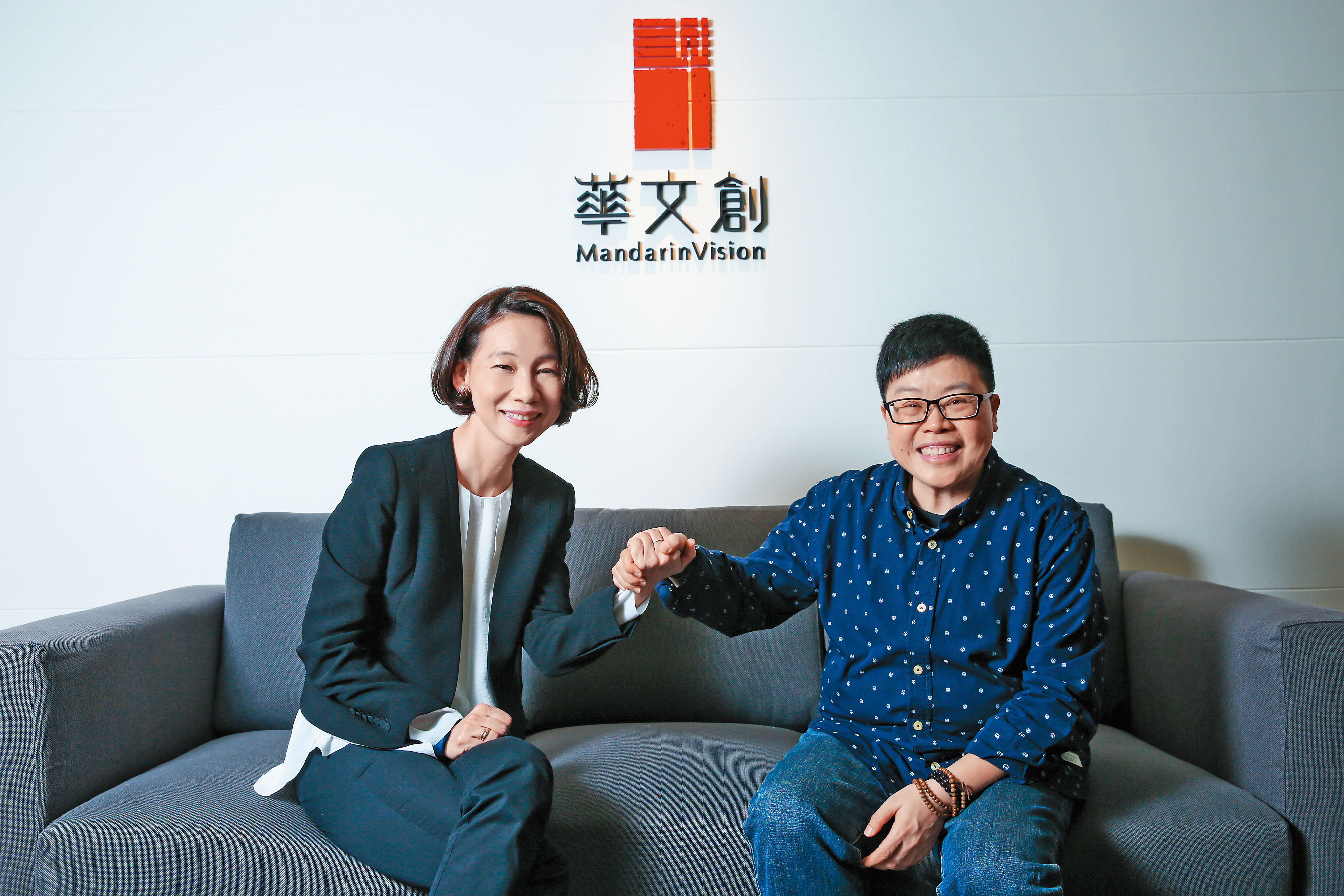 何琇瓊（左）與葉如芬（右）加入「華文創」，首重開發原創IP及培養人才為目標。