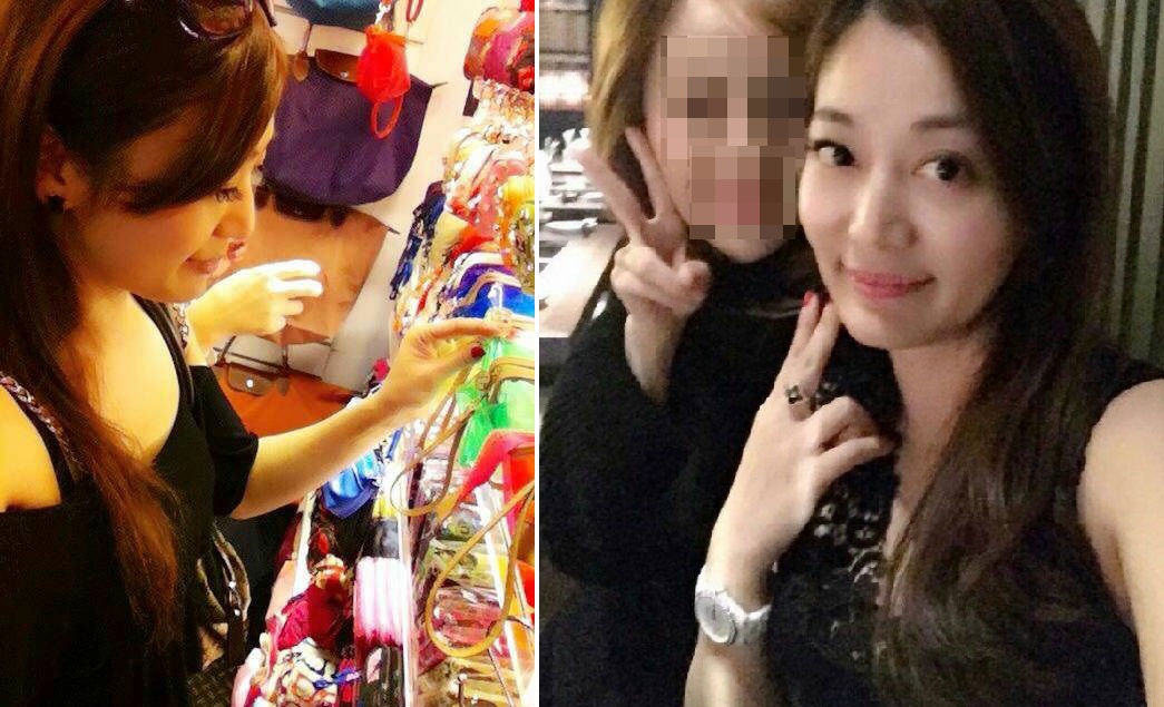 張姓櫃姐（右）曾在臉書上大方秀出鑽戒及名錶，據傳也是吳志剛所贈。（翻攝臉書）