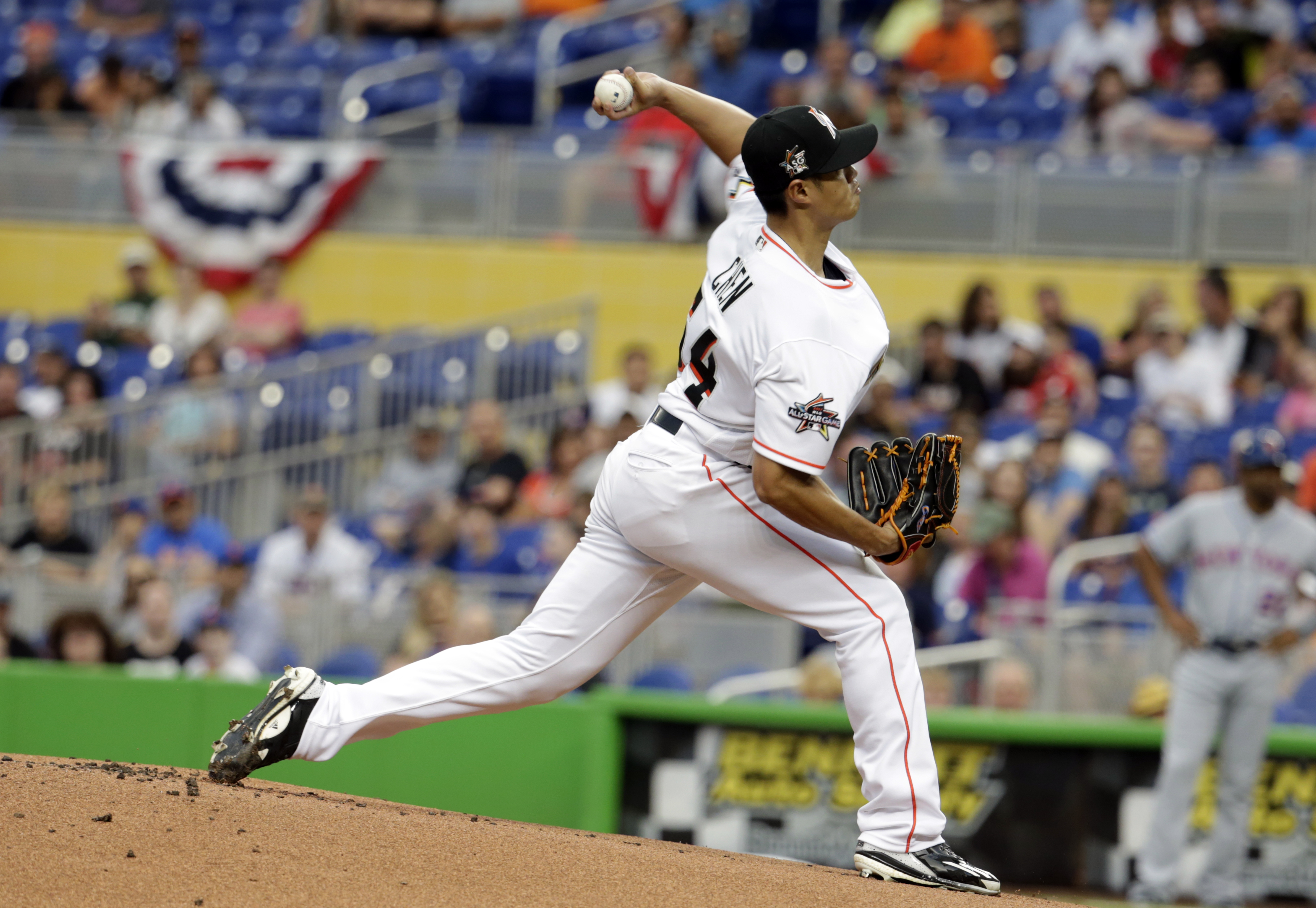 陳偉殷大聯盟生涯141場先發，每18～20場先發才會有一次核爆，今天出戰大都會隊3局失6分，最生涯投球局數第二短的。（達志影像提供）