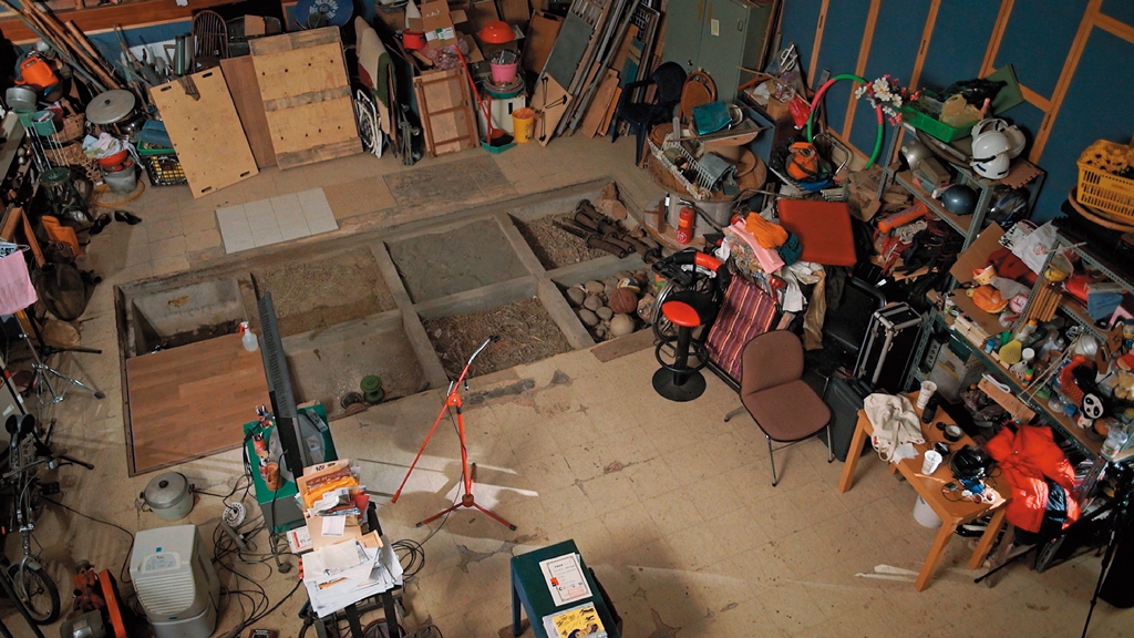 Foley工作室內有木材、沙地、石頭等各種材質的地板與許多工具。（牽猴子提供）