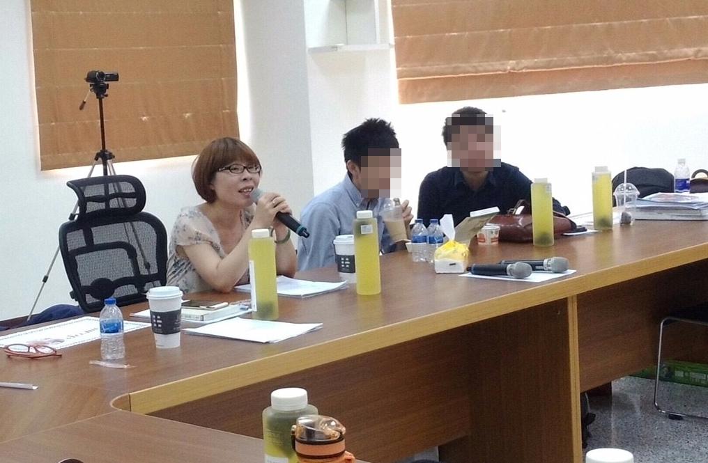 謝如山認為蔡怡如具有心理專長,可補足他的教學不足及同學需求,因此才請她幫忙協助教學,正面評價也不少,不能少數人批評就以偏概全。( 讀者提供)