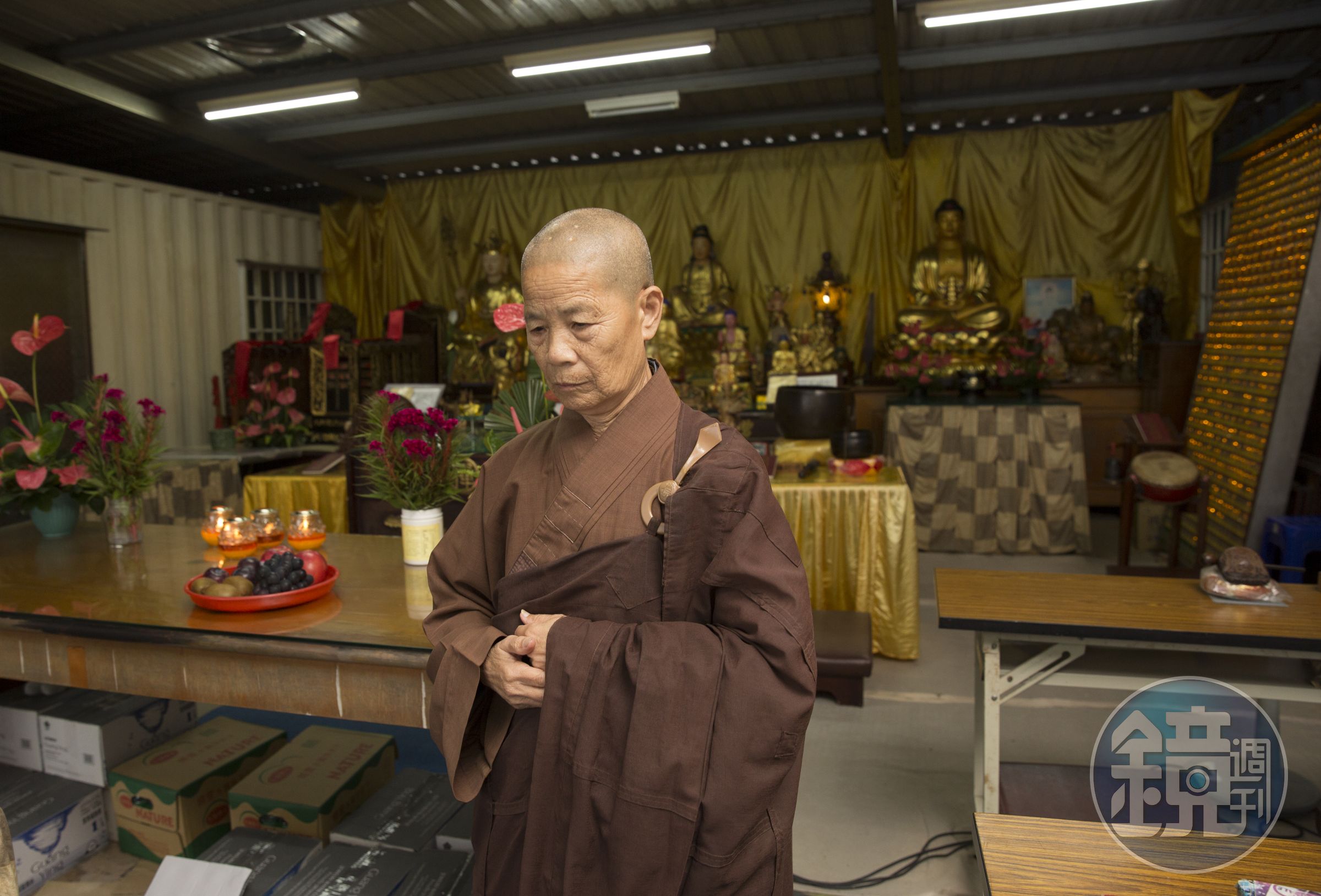 釋懷宗禪師誤信魏明仁的謊言，導致百年古寺被霸占。