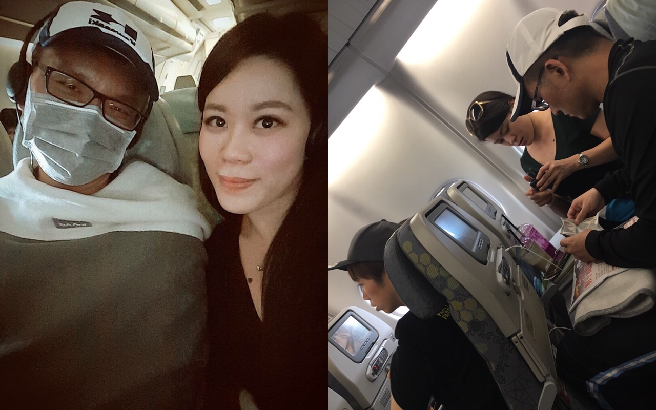 邱薏PO出與童仲彥出遊的親密合照，揚言要與童玉石俱焚。（翻攝自臉書）