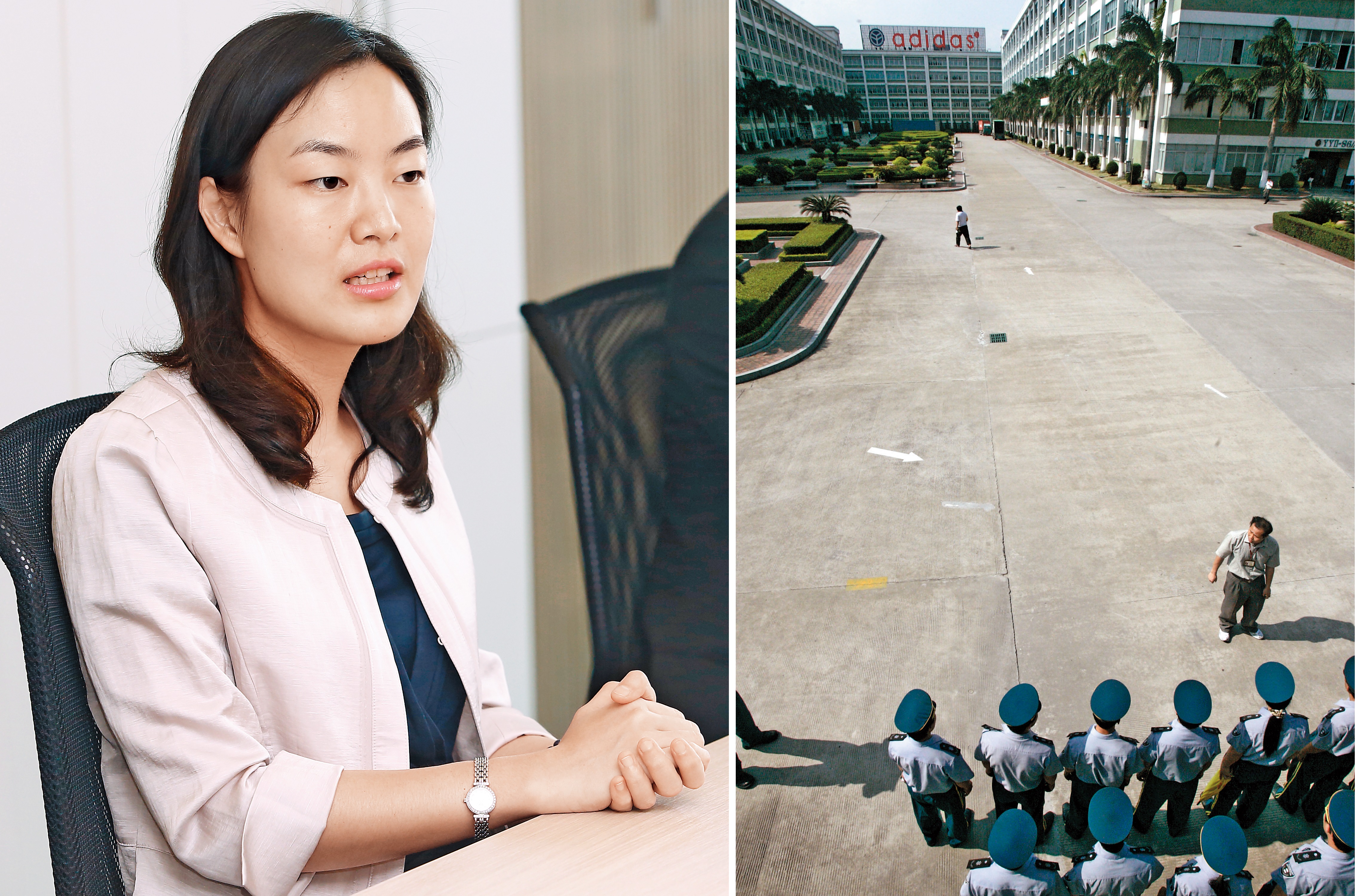 有東莞王之稱的寶成集團，日前也無法避免被中國官方追錢的遭遇，讓執行長蔡佩君（左）一個頭兩個大。