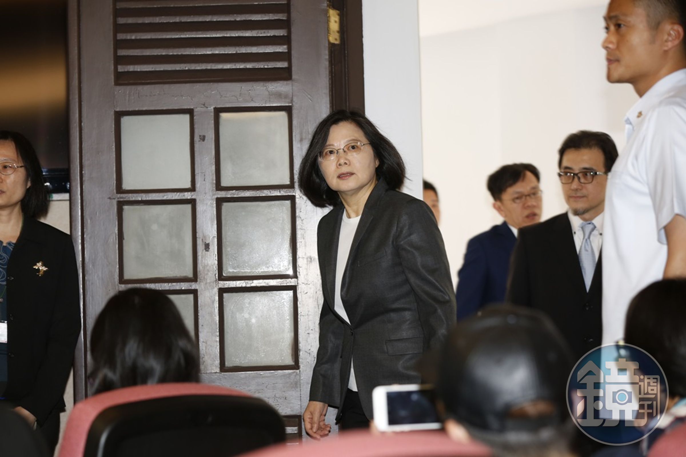 這是蔡英文自去年520上任以來，第一次在總統府以國家元首身份舉行記者會。