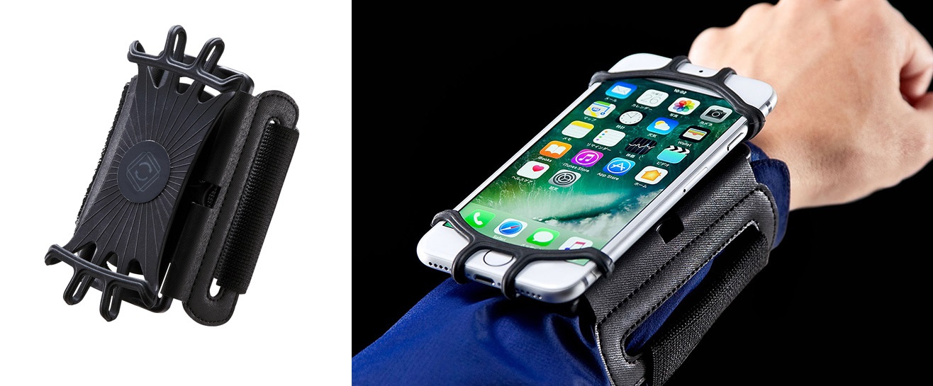 三和supply的新產品，可將攜帶型裝置穿戴在手腕上。