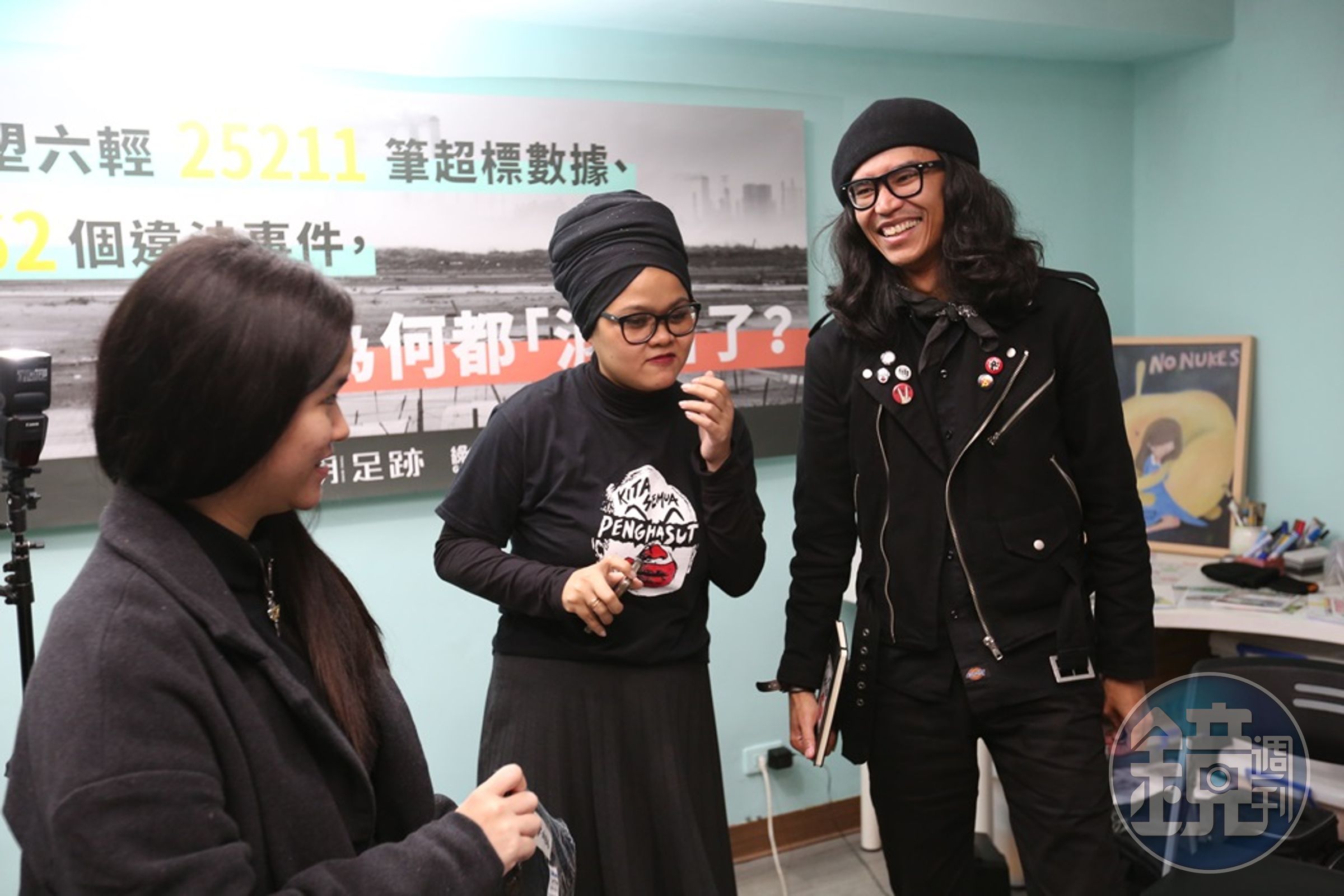 法米惹札今年年初受邀來台演講，並與許多馬來西亞留學生交流。
