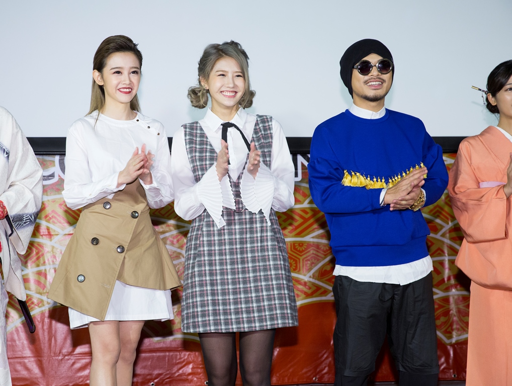 何念茲、四葉早及黃明志一起參加Cool Japan TV開台活動。