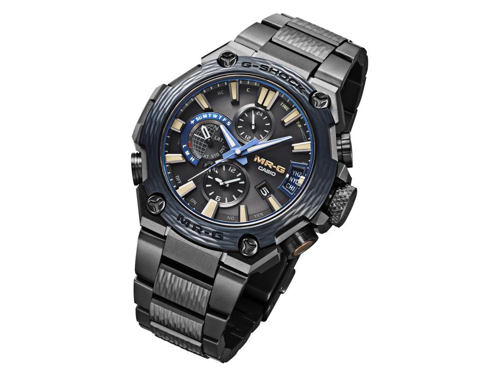 G-SHOCK MRG-G2000HT 功能:時、分、秒、日期顯示;世界時區;GPS、世界六局電波接收時間訊號功能 機芯:太陽能石英機芯 建議售價:約NT$240,000 (限量500只)