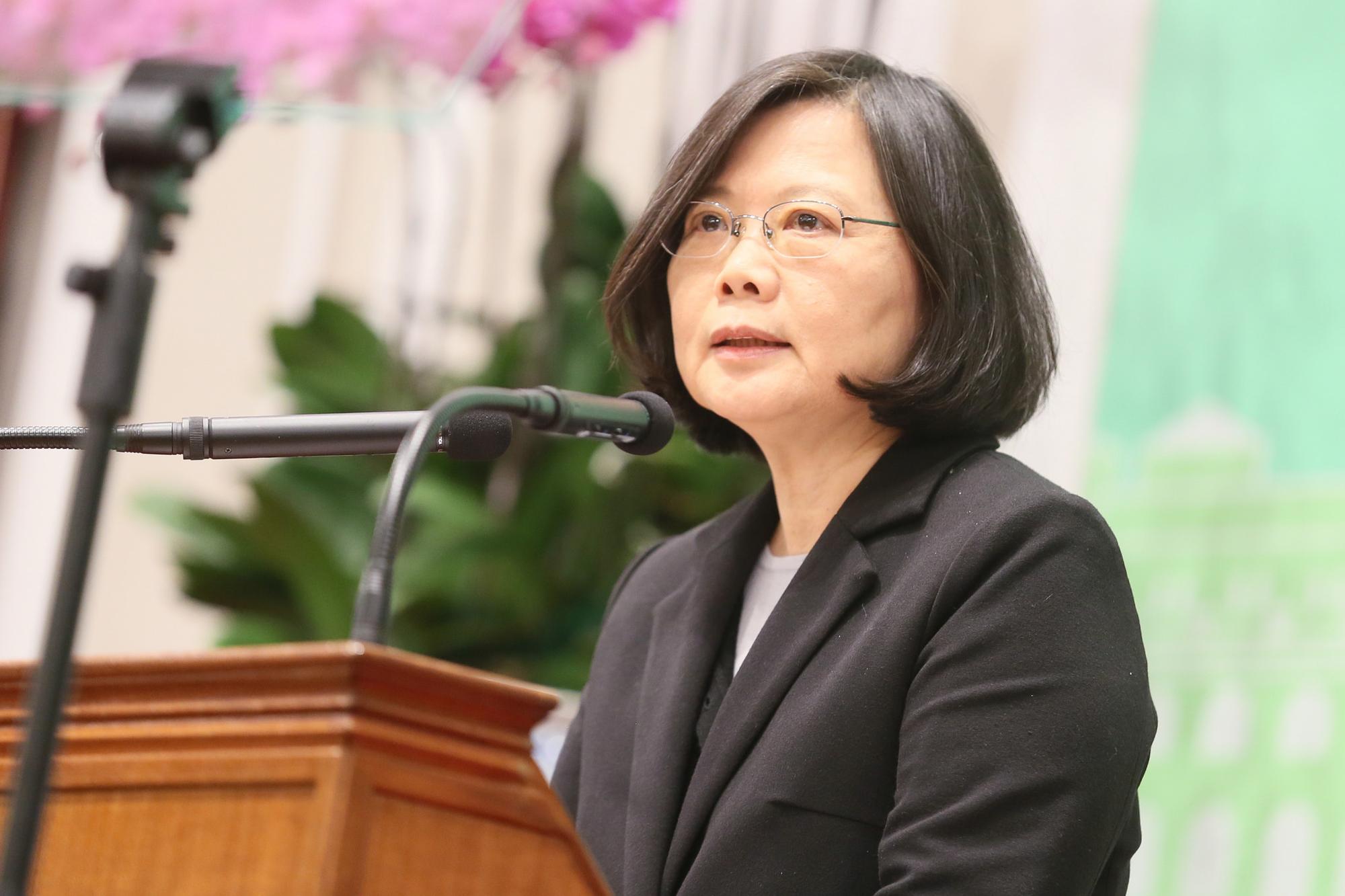 總統蔡英文今爭對司改國是會議爭議不斷表示，委員各自有立場是正常現象。（總統府提供）