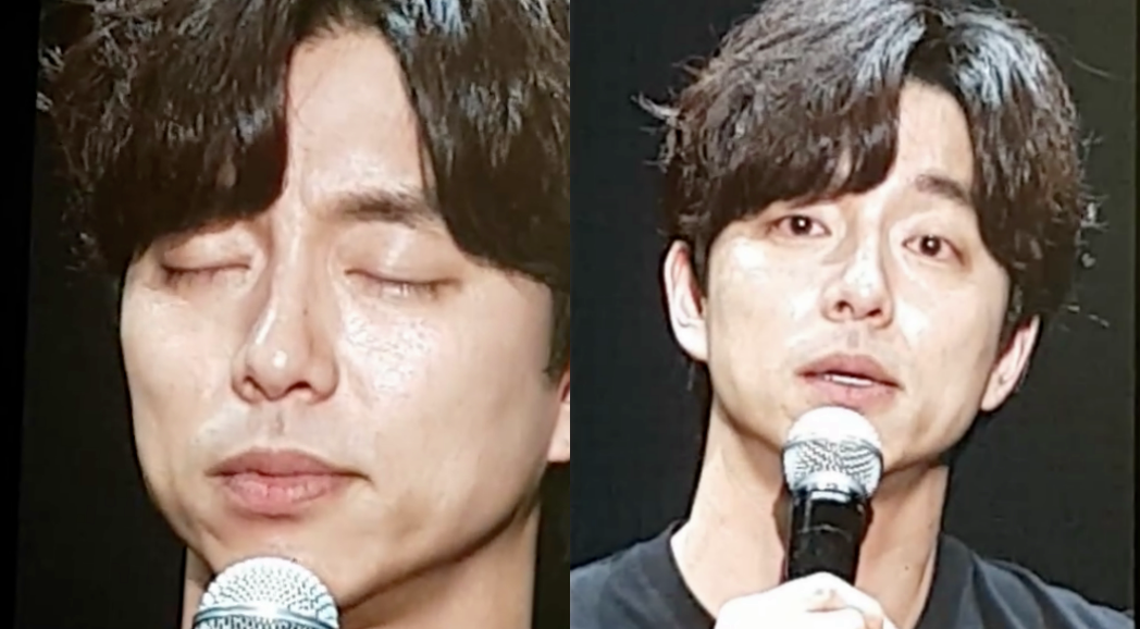 韓星孔劉被粉絲應援的真誠觸動了他脆弱的內心，感動到久久無法言語。（讀者提供）