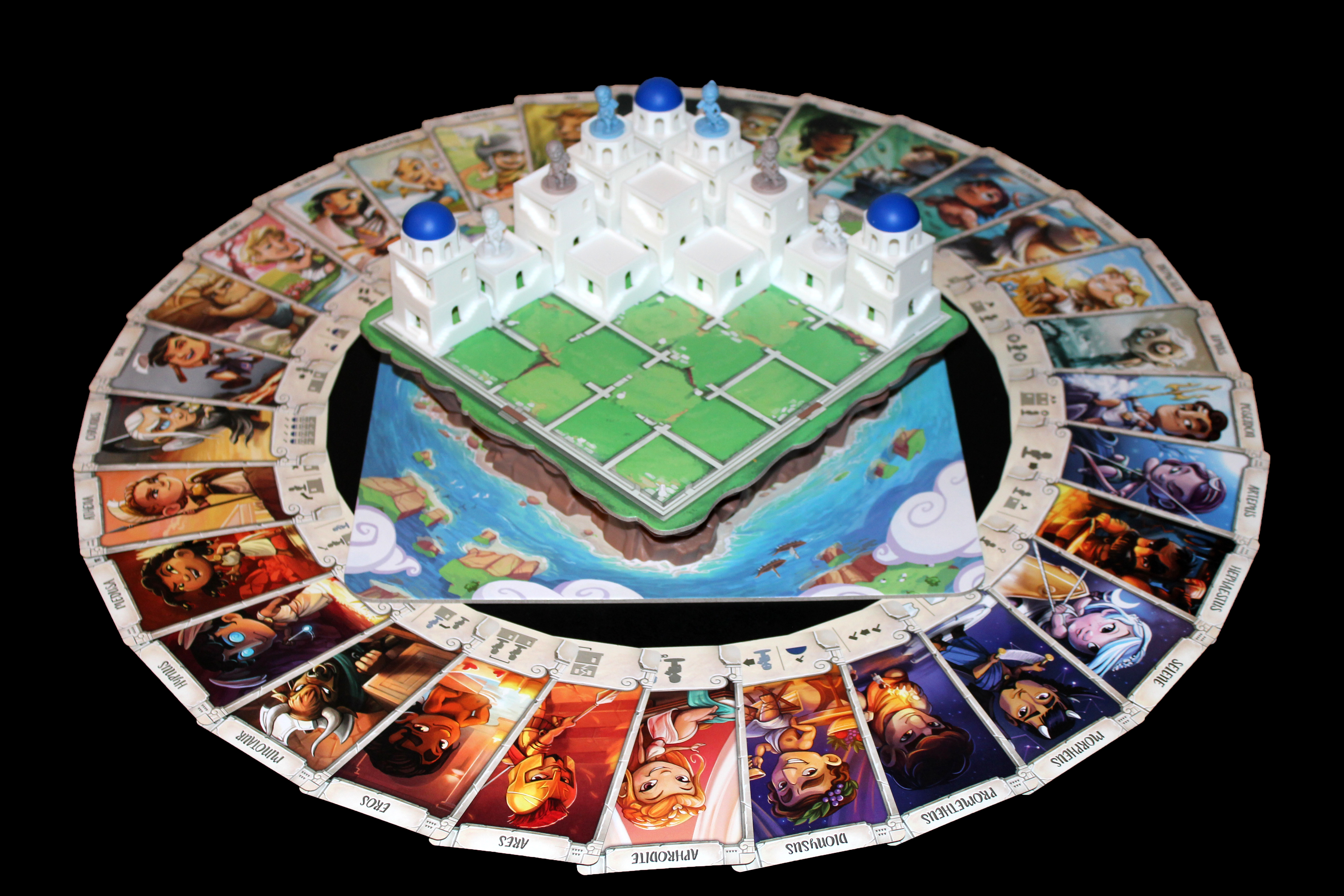 高達40位以上的神明和女神，遊戲耐玩度相當高（圖片來源：BGG）