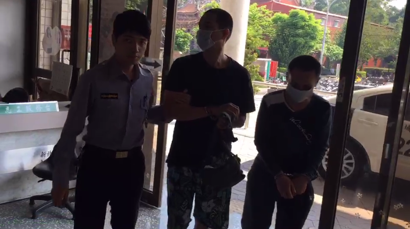 土城警方移送有毒品前科的彭姓駕駛以及賴姓毒品通緝犯。