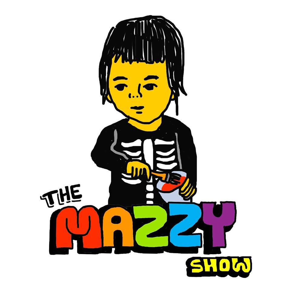 The Mazzy Show的商標,製作人/爸爸手繪。