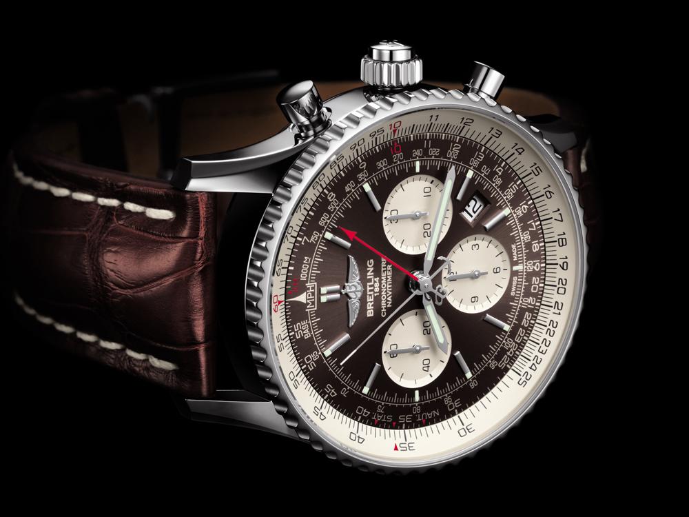 面盤上獨特的雙追針計時碼錶機制,注意到了嗎?