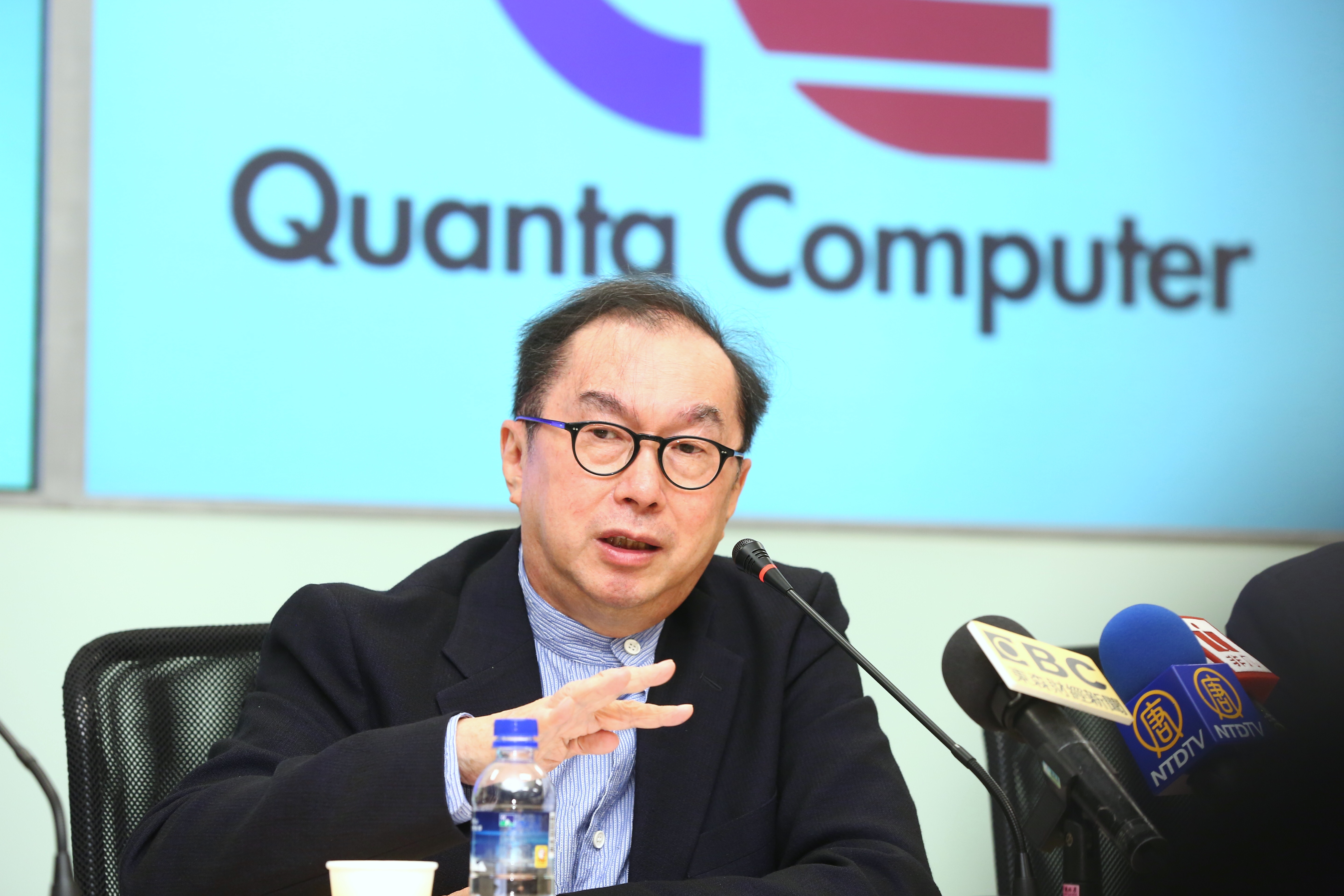 廣達董事長林百里針對郭董參選總統的話題，他說選擇當企業家，比當總統舒服多了