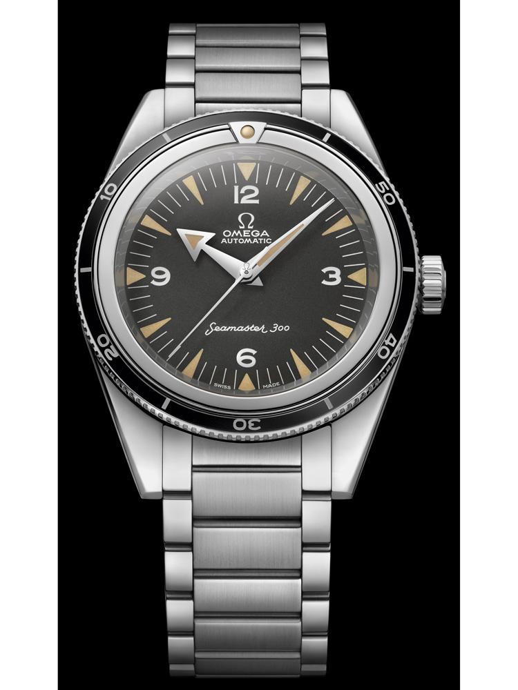 Seamaster海馬300六十周年紀念Master Chronometer限量版腕錶。為了讓這只復刻錶「新造如舊」，特別首次使用了數位斷層掃描技術，讓設計師可以更鉅細靡遺的解析當年經典錶款的所有細節。
