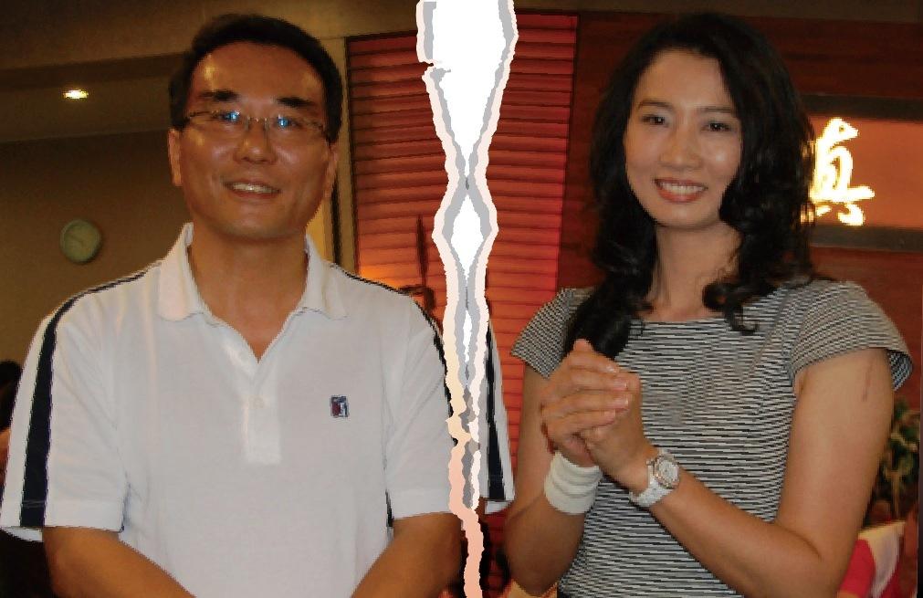 前立委蔡豪(左)和妻子宋麗華(右)同年參選屏東縣議員,雙雙在各自選區高票當選。(聯合知識庫)