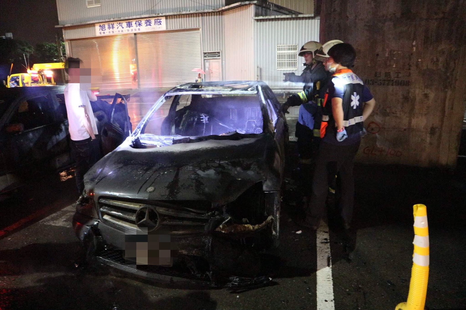 張男因失業心情不佳,竟到竹東竹林大橋下意圖燒炭。