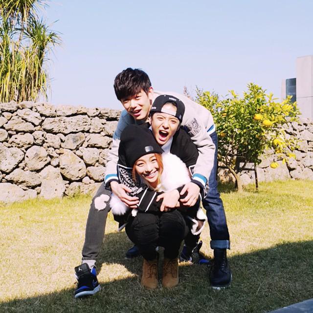 Eric Nam與F(X)Amber(中)與Ailee(下)是好友,常常在ig發合照。Ailee也即將來台開唱。(網路圖片)