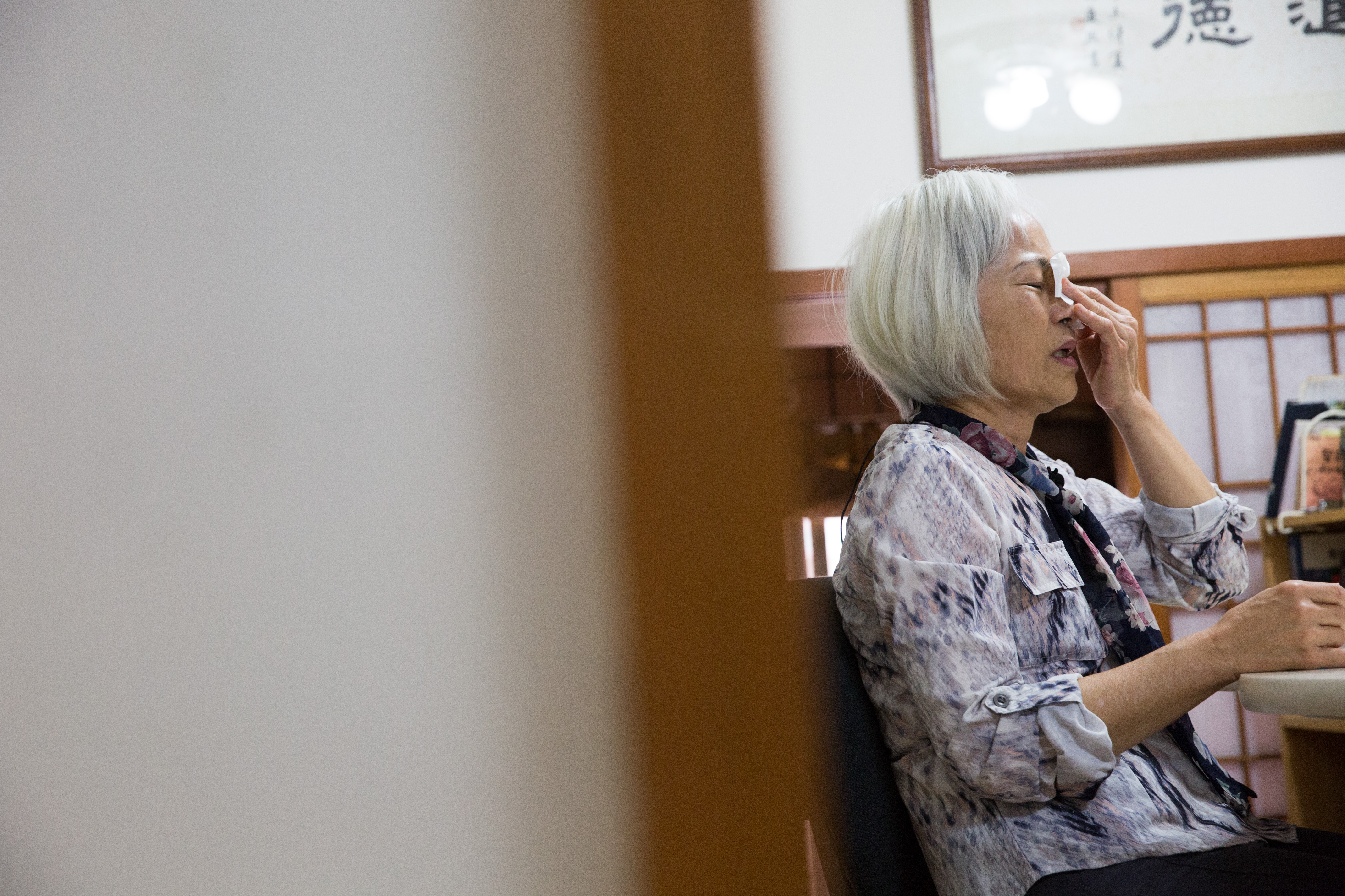 陳敏香至今捨不得整理曾御慈婚前住過的小套房，就怕一收拾就痛哭，也是一種捨不得。「難整理的不是東西，而是心情」