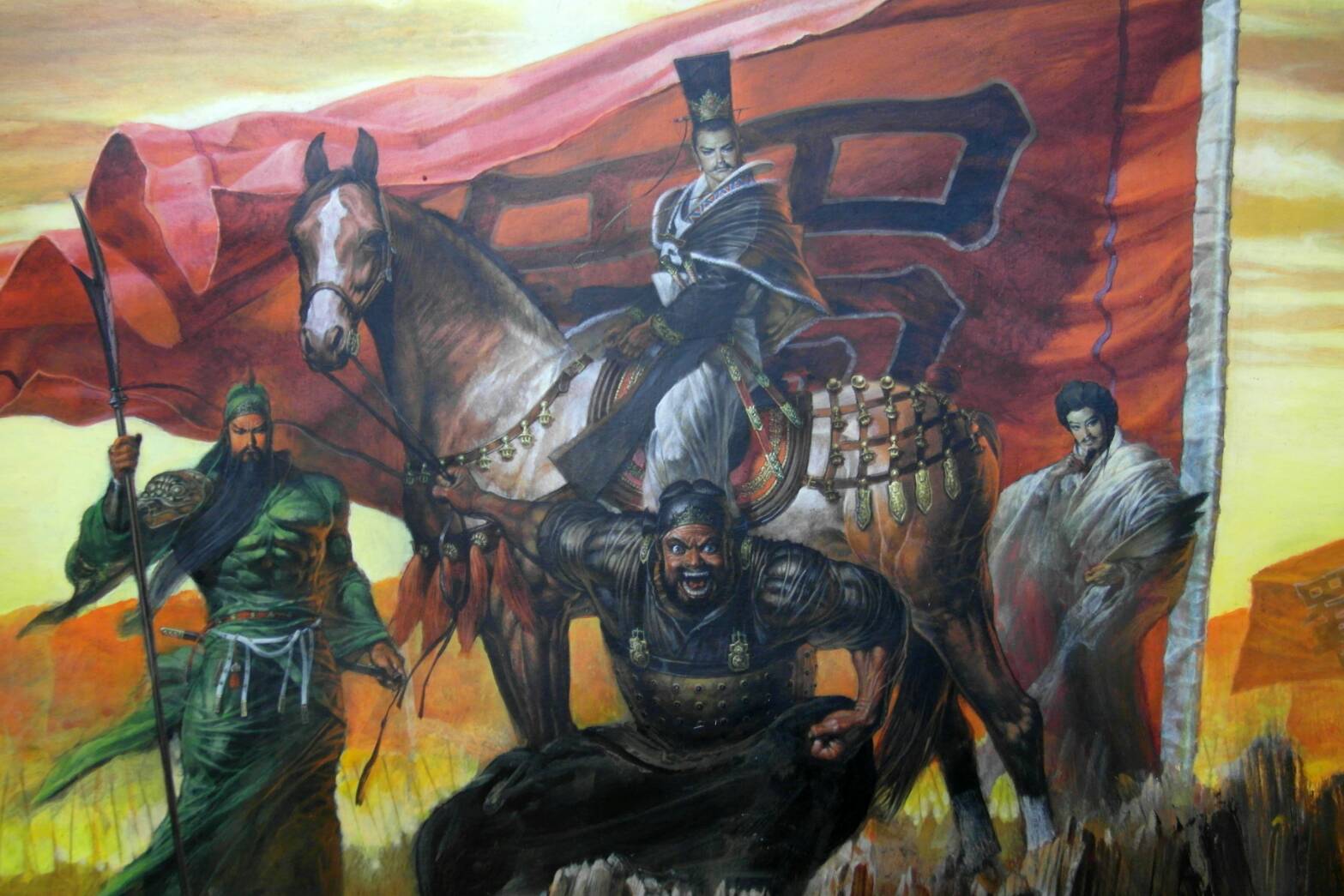 遊戲《鄭問之三國誌》鄭問的畫作原稿。（圖：鍾孟舜提供）