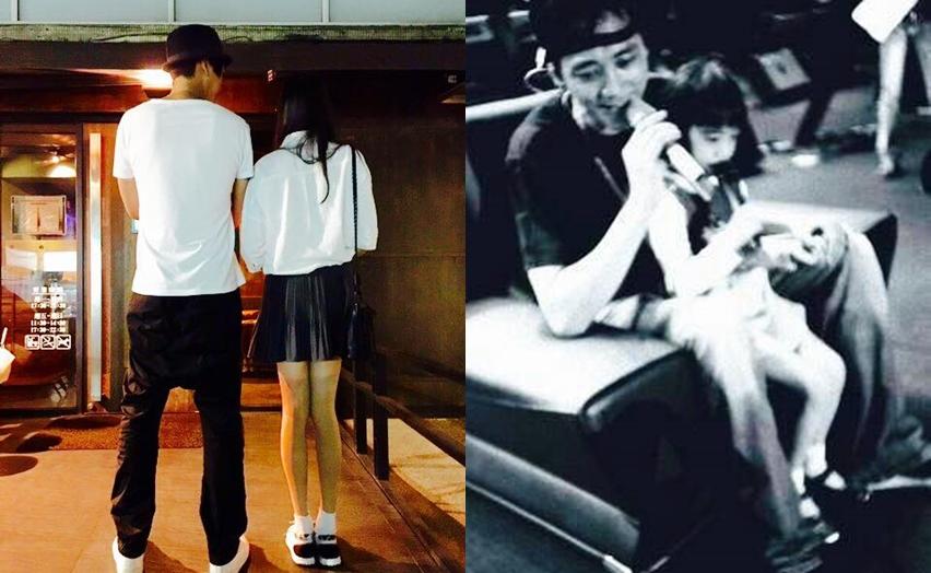 歌手信帶著女兒追韓團EXO，不僅追到韓國，EXO台灣演唱會時也買票帶女兒進場同樂。（翻攝自信臉書）