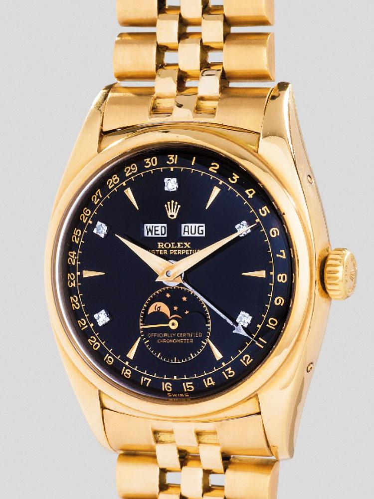 產於1952年的ROLEX Ref.6062日月星腕錶為當今全球最貴ROLEX，身價達1.5億台幣。