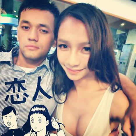 Kiwebaby跟前男友愛得正濃時，放閃放得很凶，但後來不了了之。（翻攝網路）