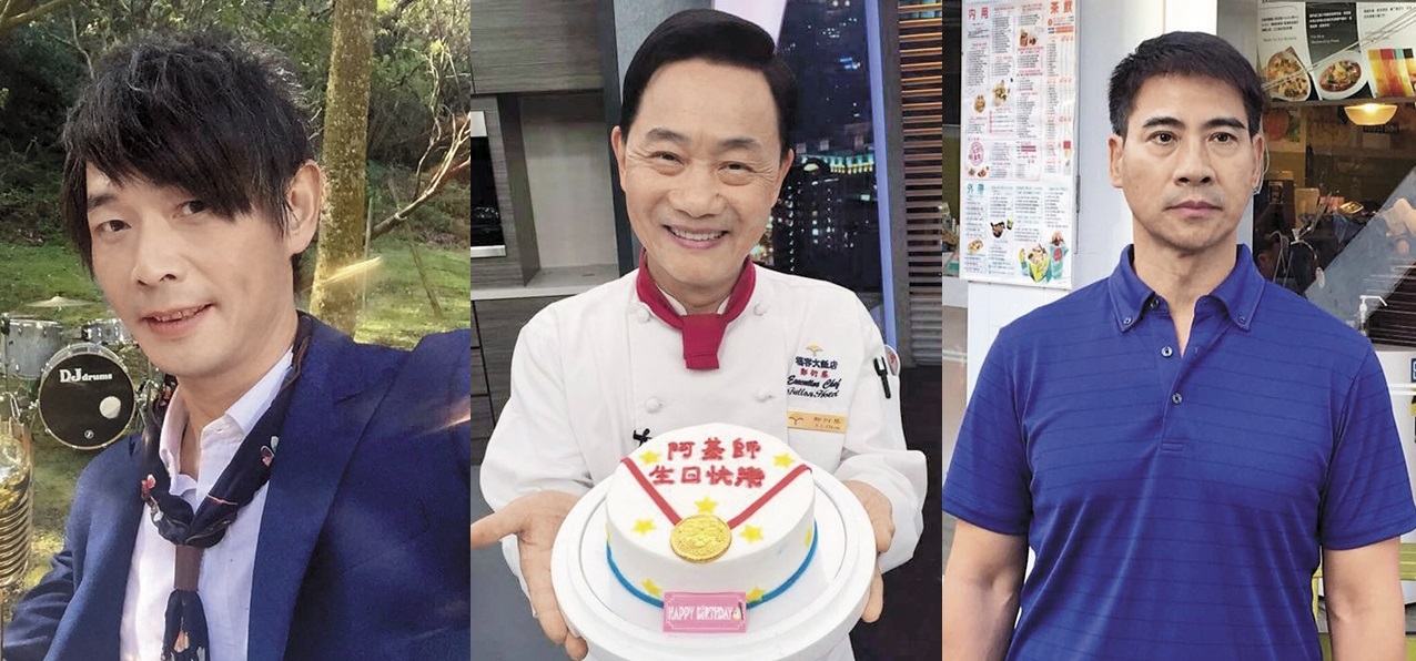 黃品源（左起）、阿基師與翁家明都曾頂著好男人形象走闖演藝圈，卻都因疑似對婚姻不忠，人氣跌落谷底。