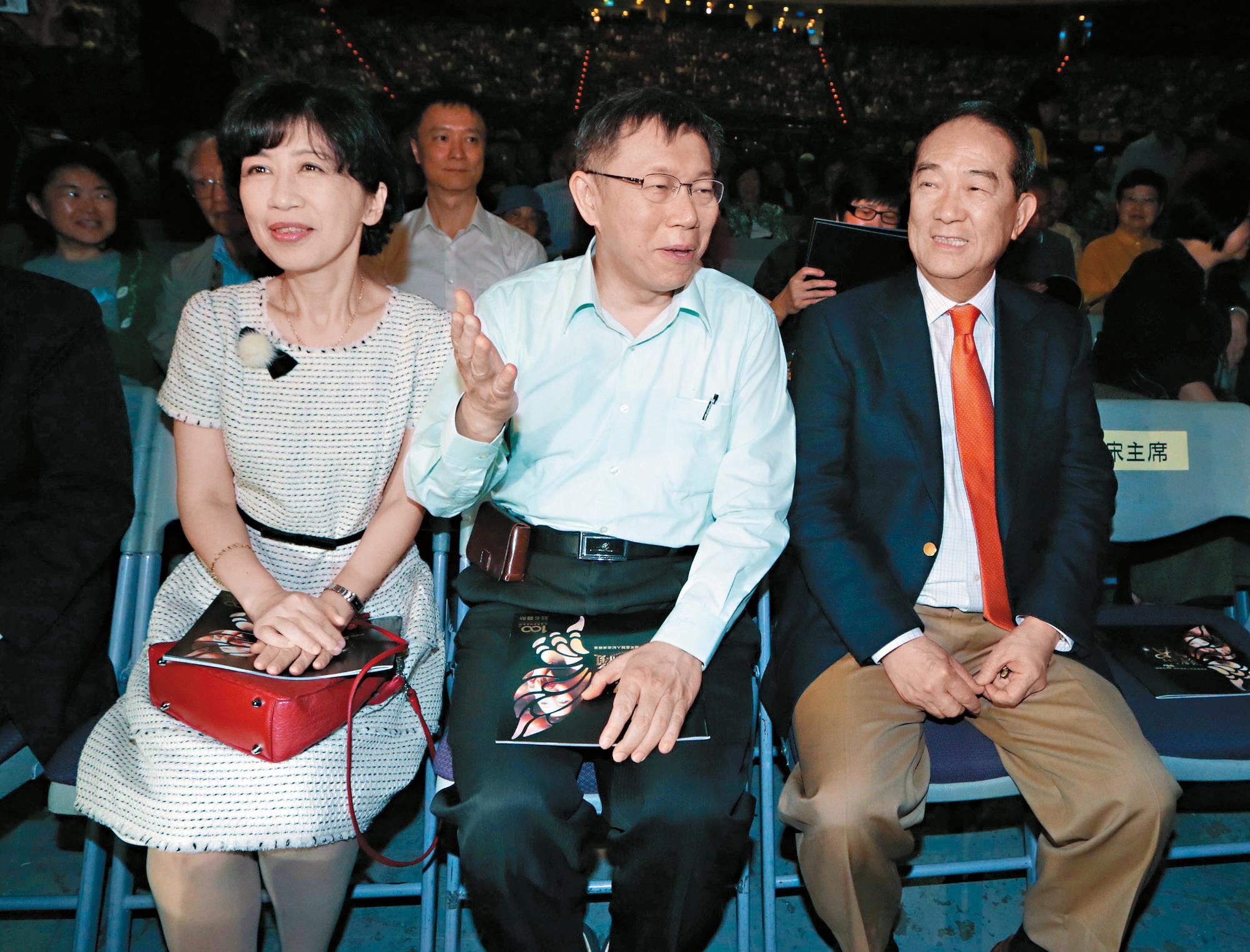 台北燈節預算透支,市長柯文哲向妻子陳佩琪尋求金援,陳氣得想跟柯離婚。(中央社)