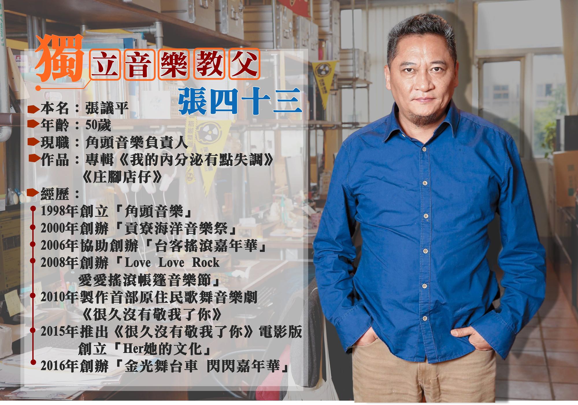張四十三把舞台車轉變成嘉年華活動，目的是輸出本土文化到國外。