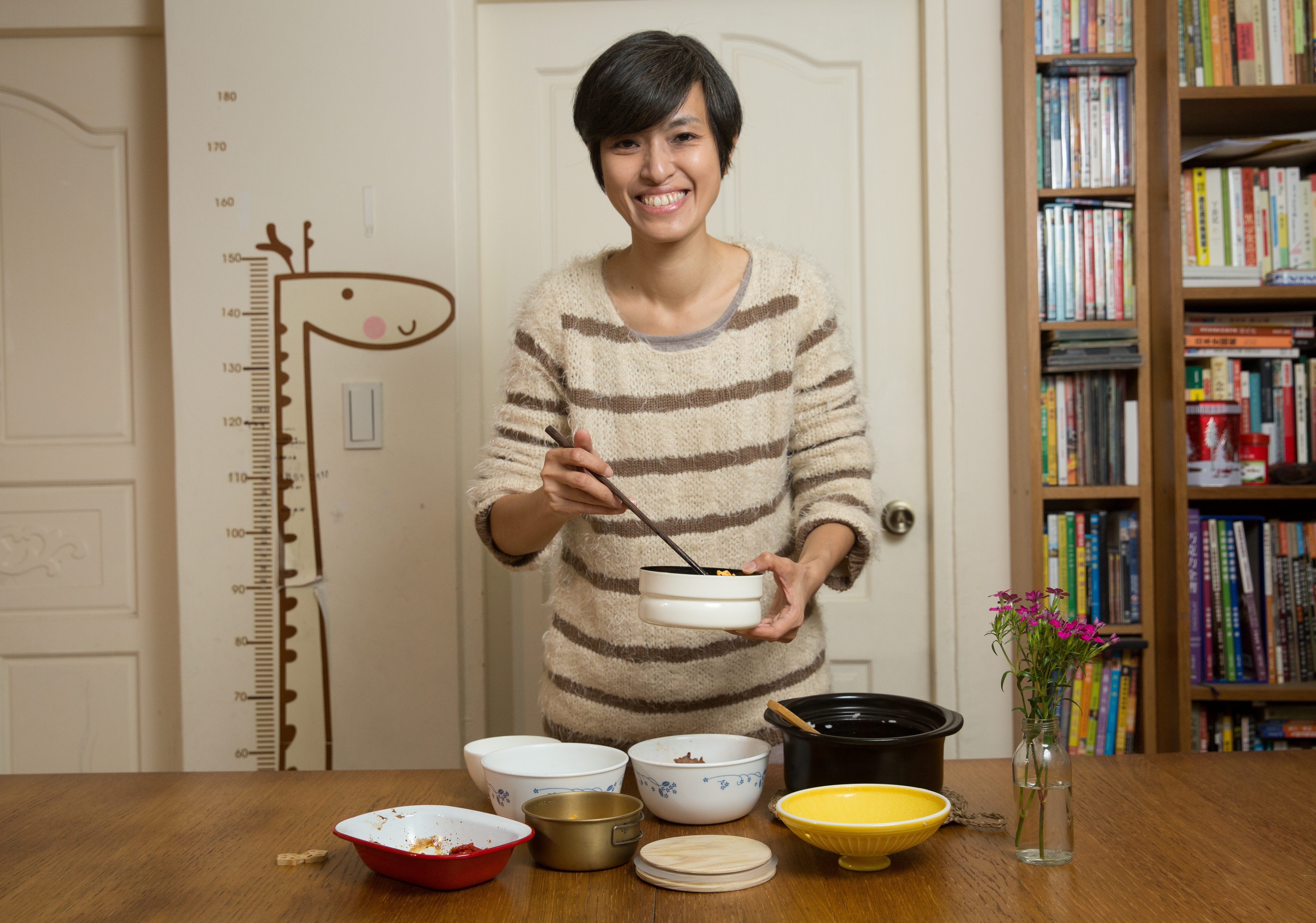 游惠玲不只替兒子做便當，還會教導兒子認識食材和產地小農。