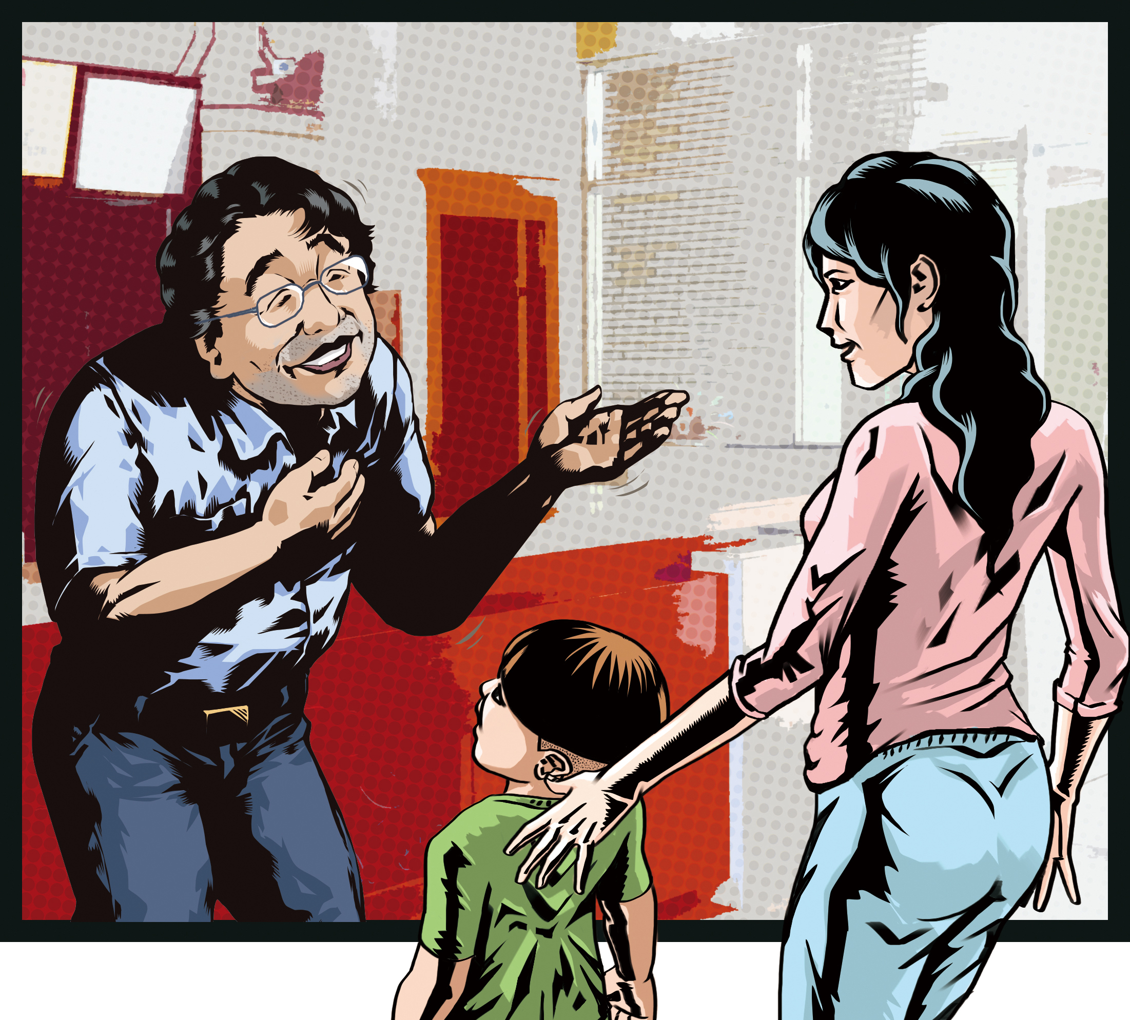 歐陽大智像個鄰家叔叔，熱心幫鄰居或同事接送小孩，未料卻是戀童狂魔，對幼童性侵、口交。