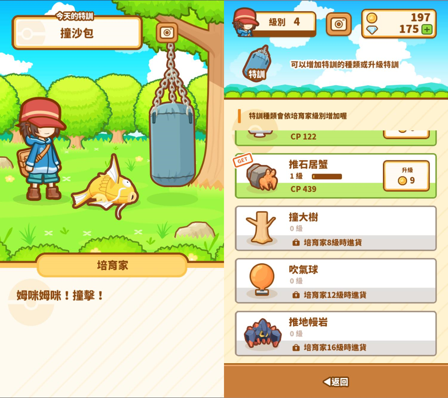 鯉魚王需要進行特訓