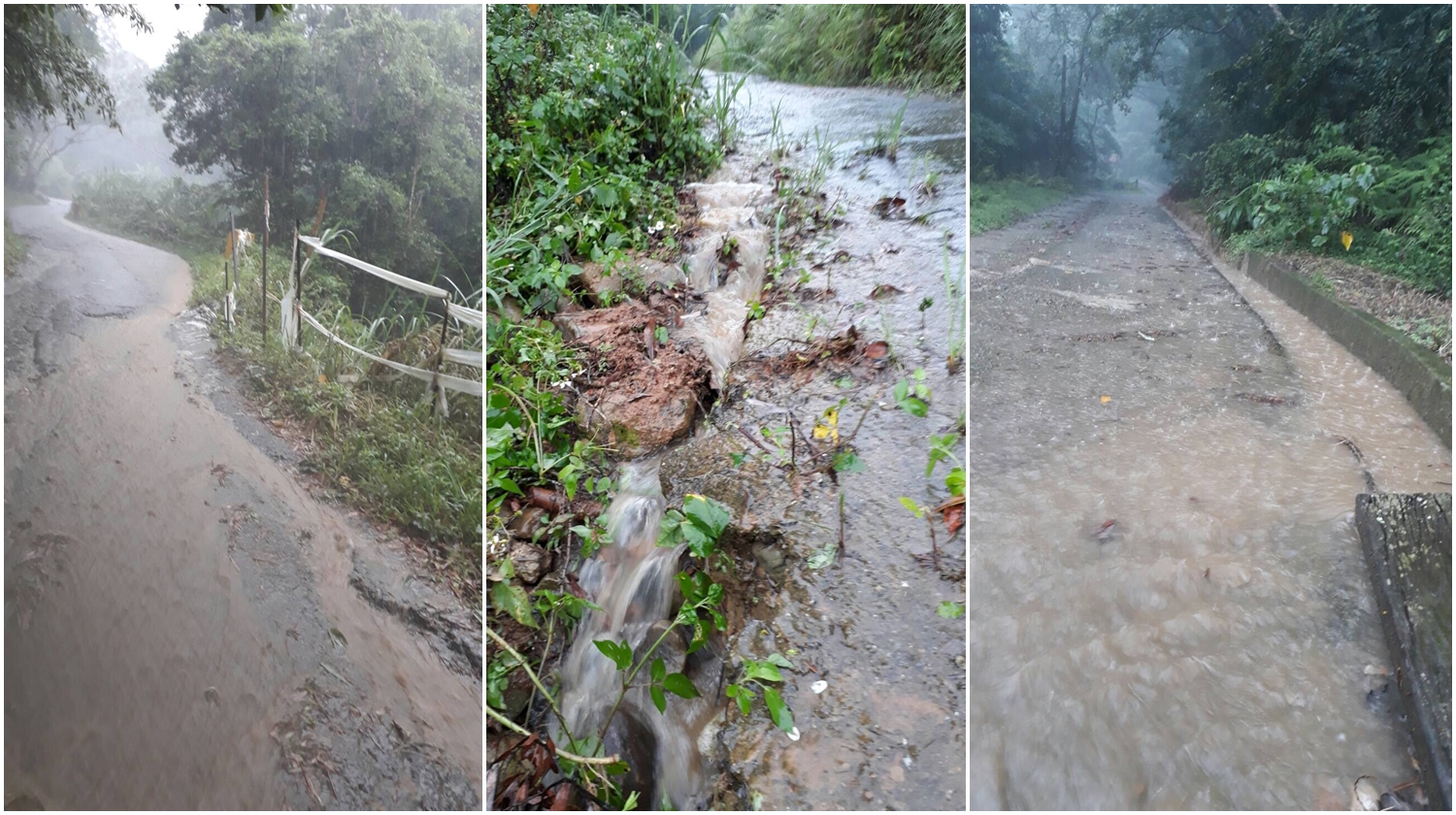 觀音登山步道年久失修，經歷幾次狂風大雨後更出現嚴重坍方。