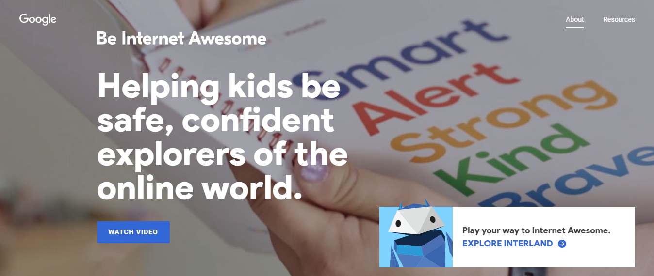 Google新計畫，教導兒童Be Internet Awesome，當個超讚的網路探索者。（圖／活動官方網站）
