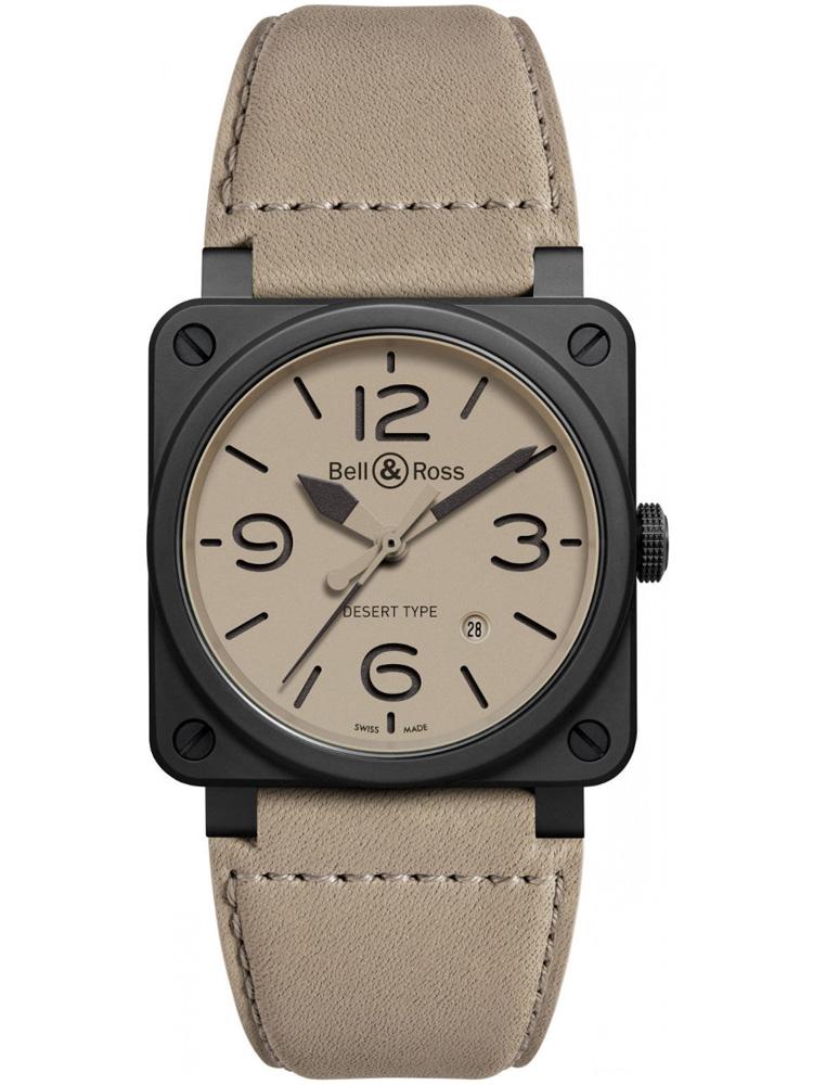 BELL & ROSS BR 03-92 Desert Type/功能:時、分、秒、日期顯示/機芯:自動上鍊機芯/建議售價:NT$130,400