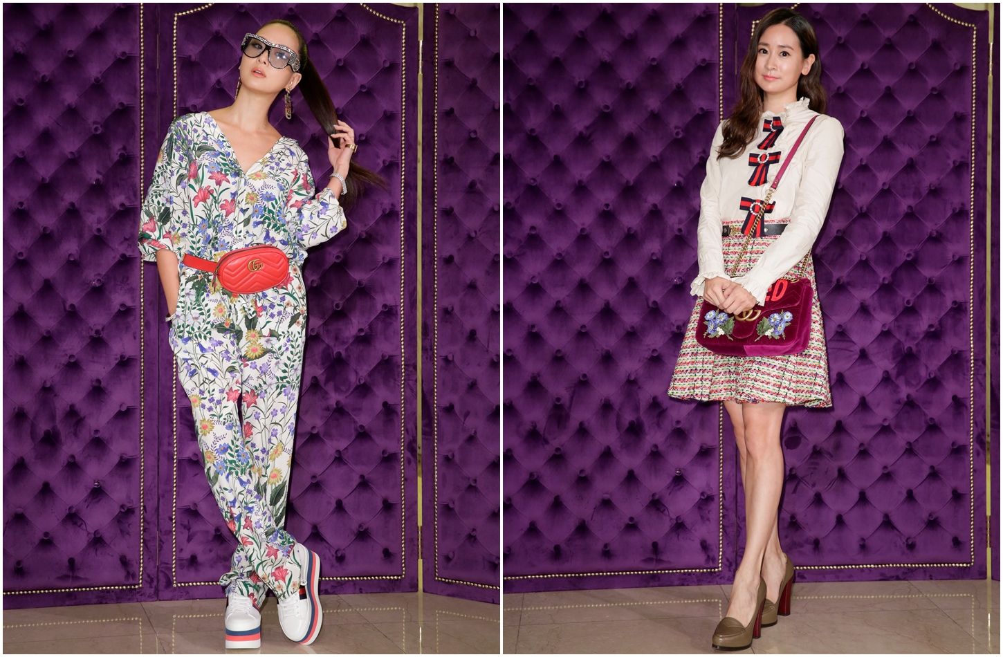 孫芸芸以50年代復古風造型出席派對。