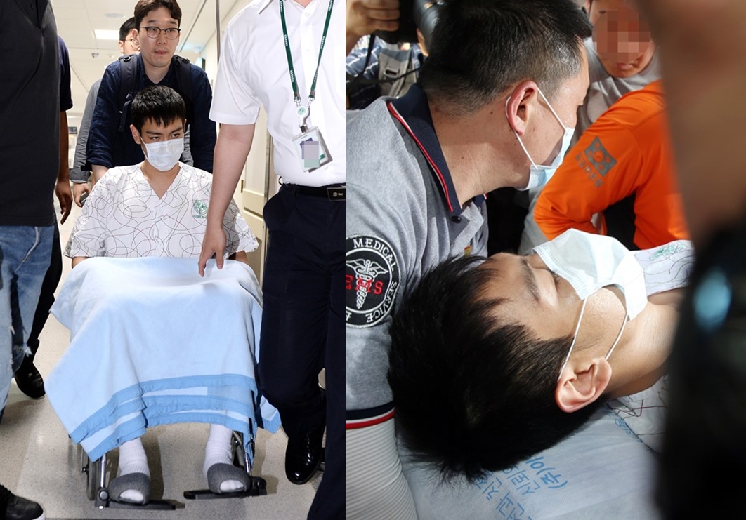 因藥物服用過量昏迷送醫，BIGBANG成員T.O.P於昨天甦醒，今天在家屬安排下進行轉院。（翻攝自網路）