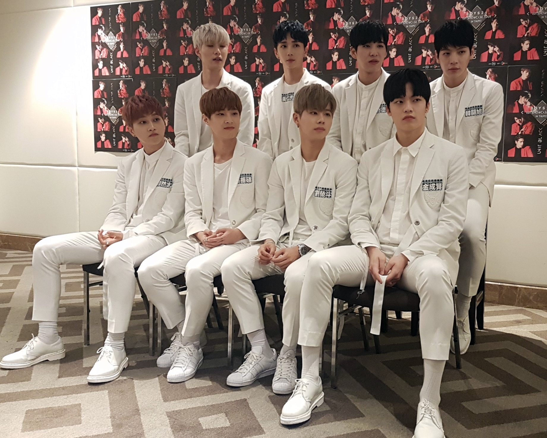 Boys24 Unit Black初訪台灣，問候的禮數滿滿，非常有禮貌。