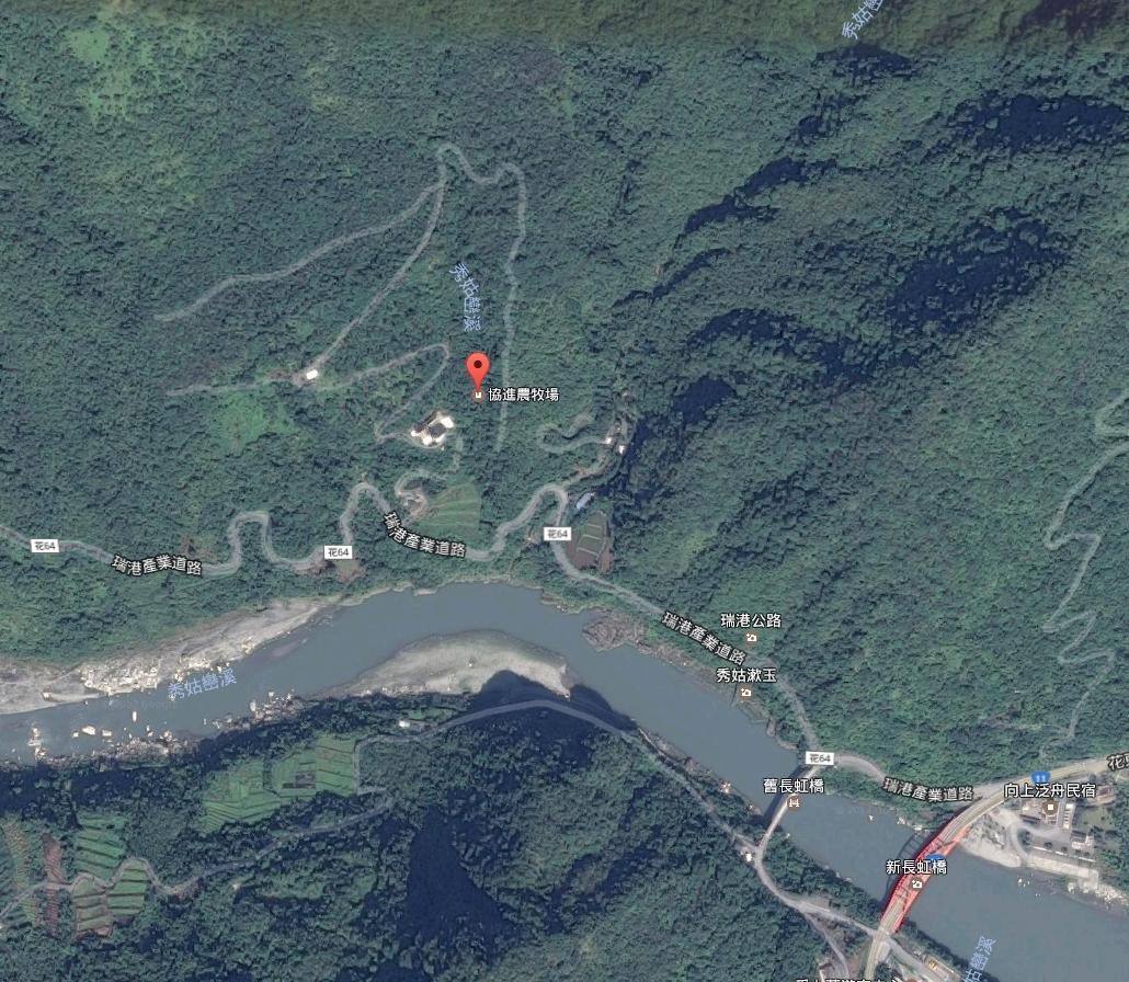 直升機的失事地點在花蓮縣豐濱鄉的協近農場週邊山區，機上3人全數罹難。（花蓮縣消防局提供）